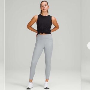 [14] NWT 2021 Lululemon Athletica Power Thru High-Rise Tight 25" Rhino Grey